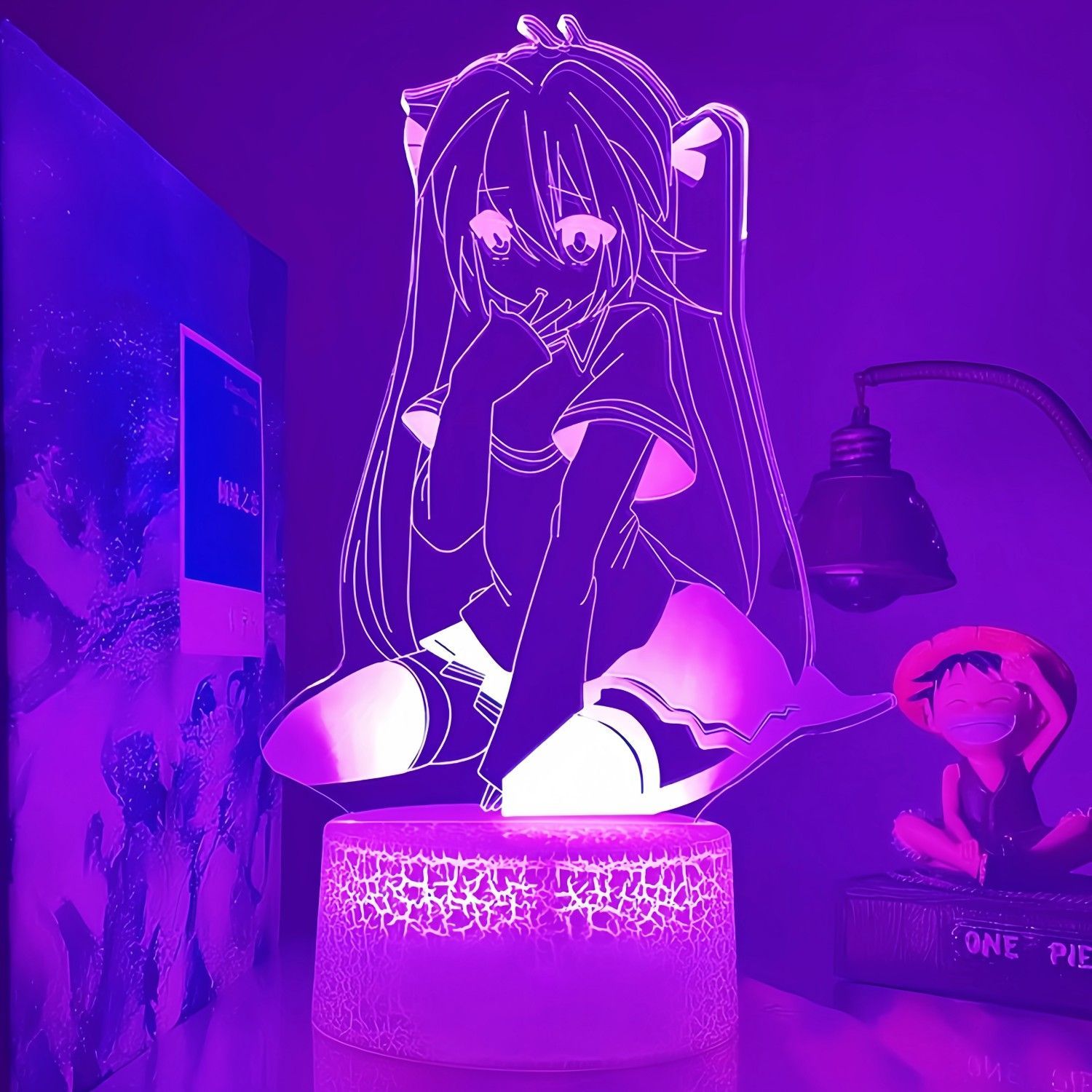 Lighting Decoration Ideas - 애니메이션 주변기기 하츠네 미쿠 피규어 LED