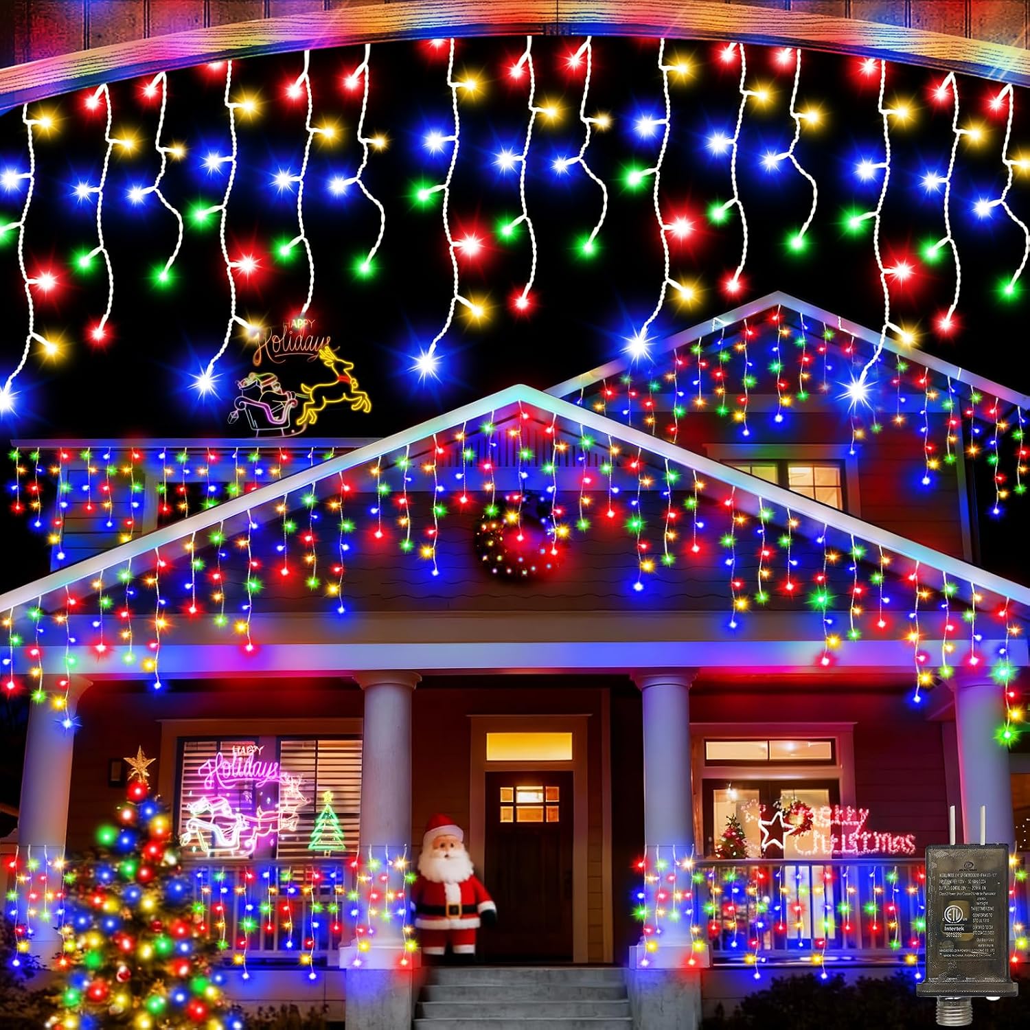 Lighting Christmas Decor - 1280개의 LED 크리스마스 장식용 전구, 240개의