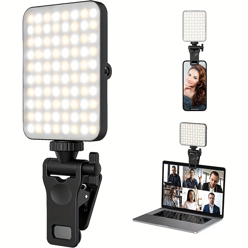 Lighting Visual - 1개 충전식 자기 LED 셀카 조명,