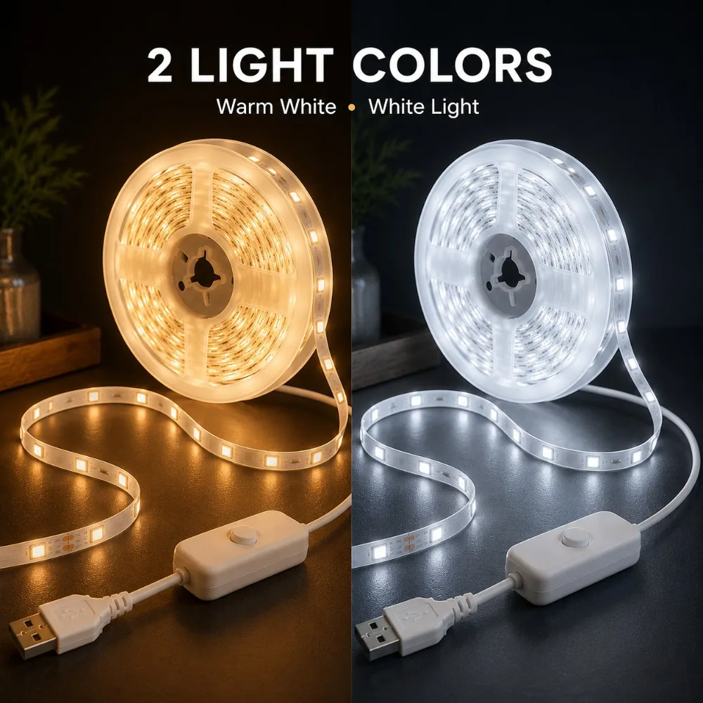 LED 스트립 조명, USB 버튼으로 제어, 5V 안전 - Lighting Decoration Ideas 리뷰 및 가격