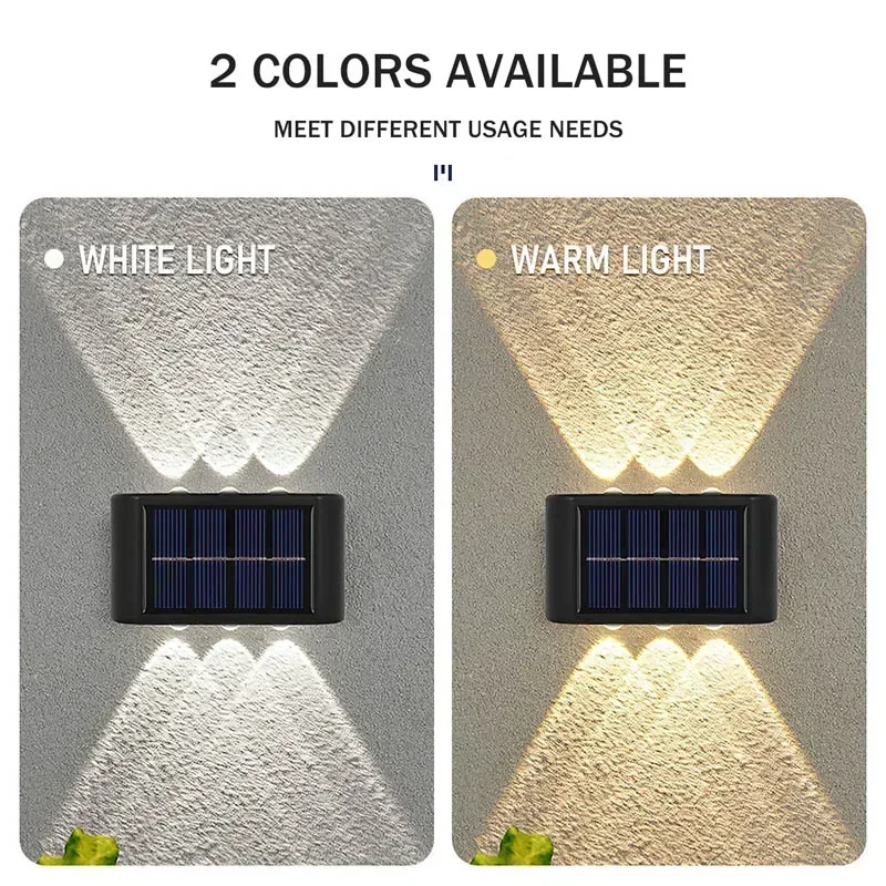 LED 태양광 조명 야외 방수 솔라 벽등 위아래 발광  - Lighting Decoration Ideas 리뷰 및 가격