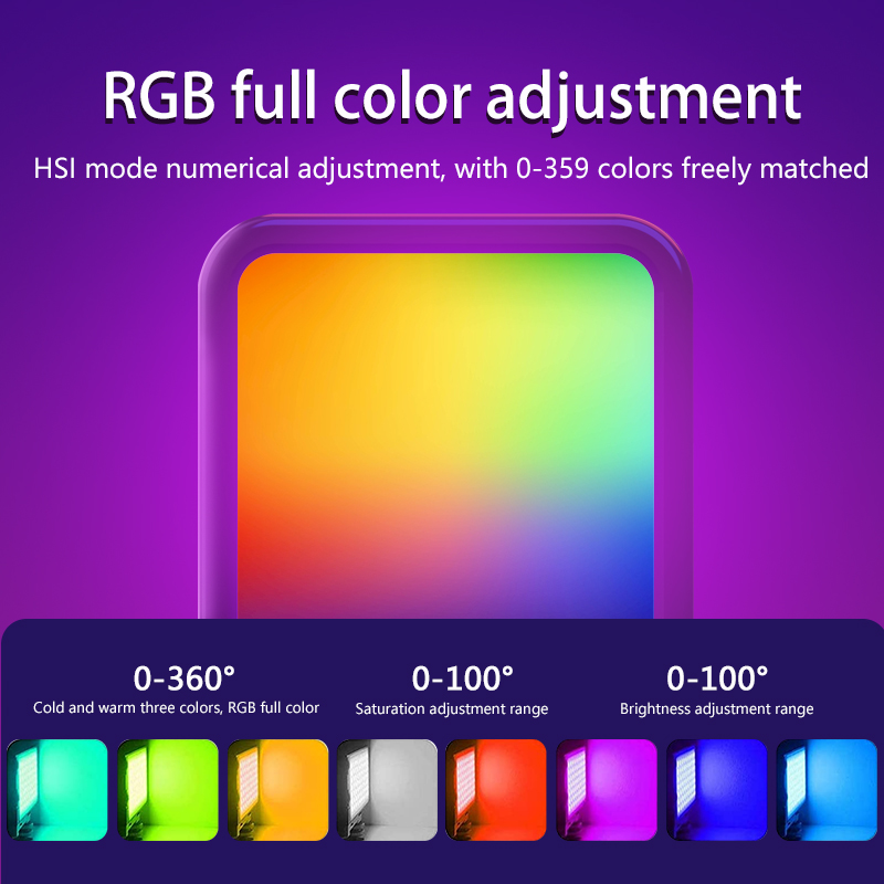 휴대용 W70RGB LED 풀 컬러 RGB LED 비디 - Lighting Visual 리뷰 및 가격