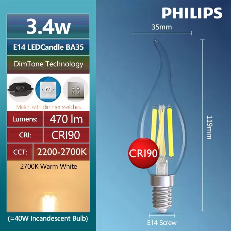 필립스 LED ST64 E27 장식용 조명 5.5W(= - Philips Bulb Led Classic 리뷰 및 가격