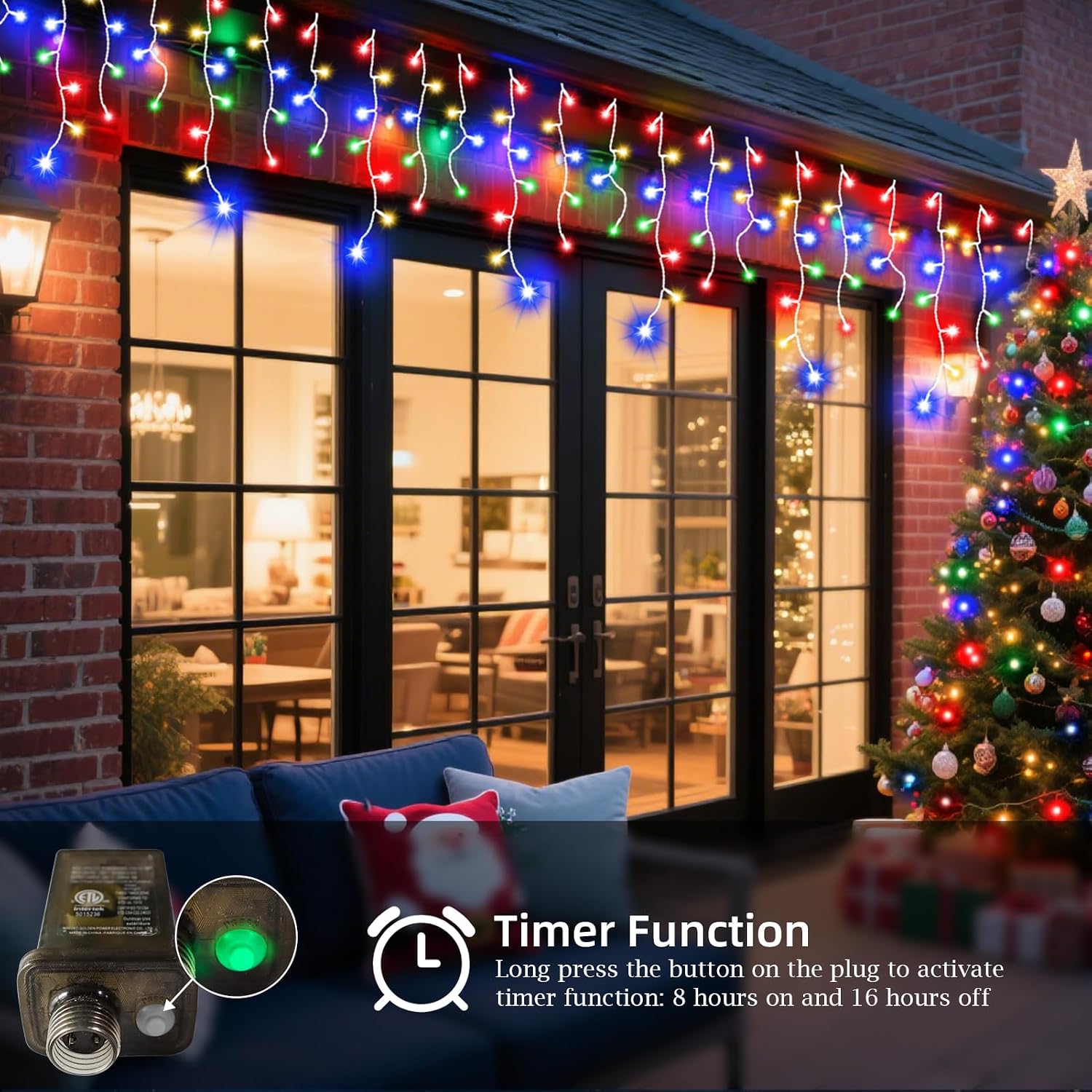 1280개의 LED 크리스마스 장식용 전구, 240개의 - Lighting Christmas Decor 리뷰 및 가격
