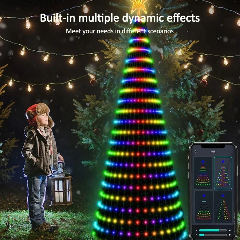 크리스마스 스타 트리 조명 RGB LED, 블루투스 앱 - Lighting Decoration Ideas 리뷰 및 가격