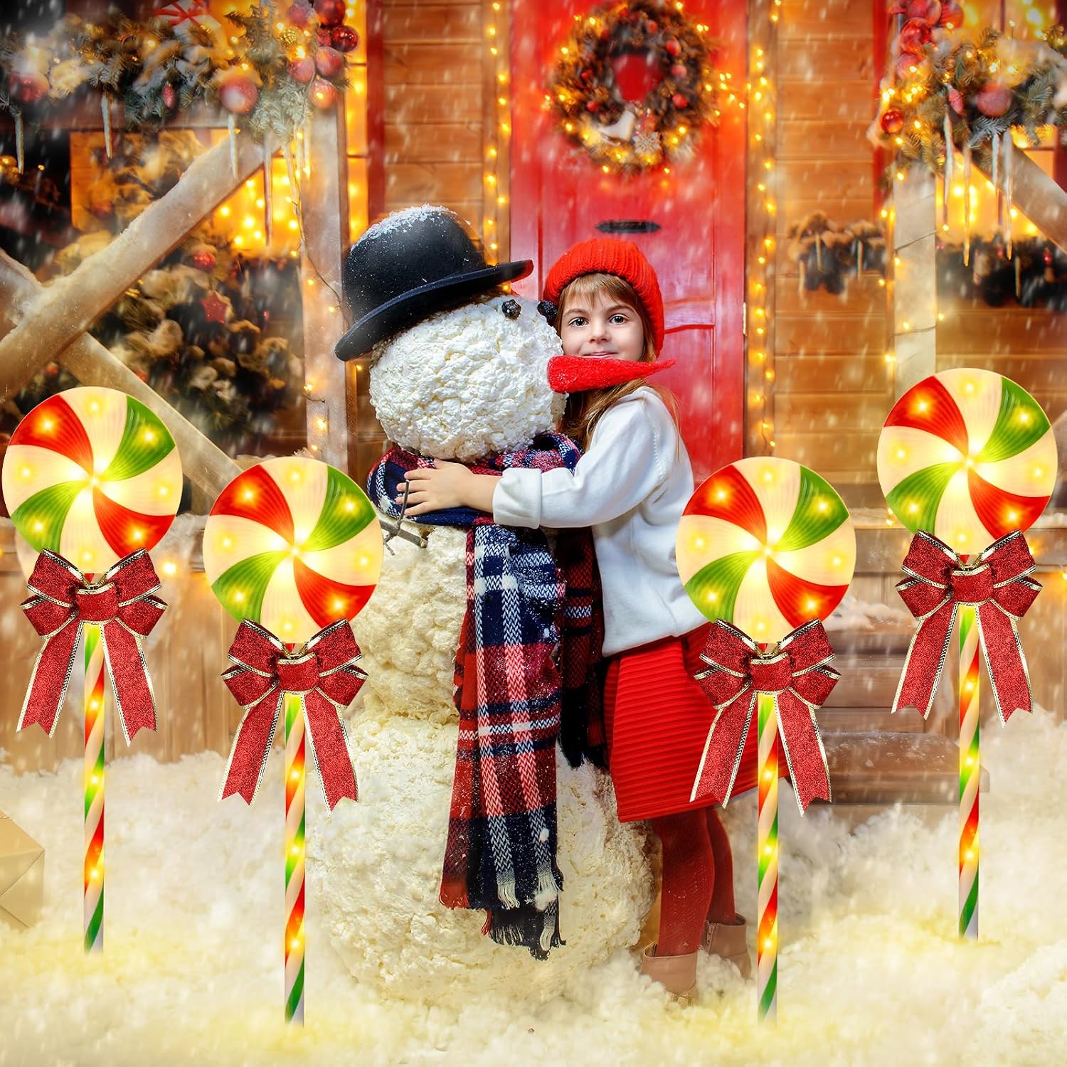 크리스마스 장식용 조명, 10개 묶음, 27인치 롤리팝 - Lighting Christmas Decor 리뷰 및 가격