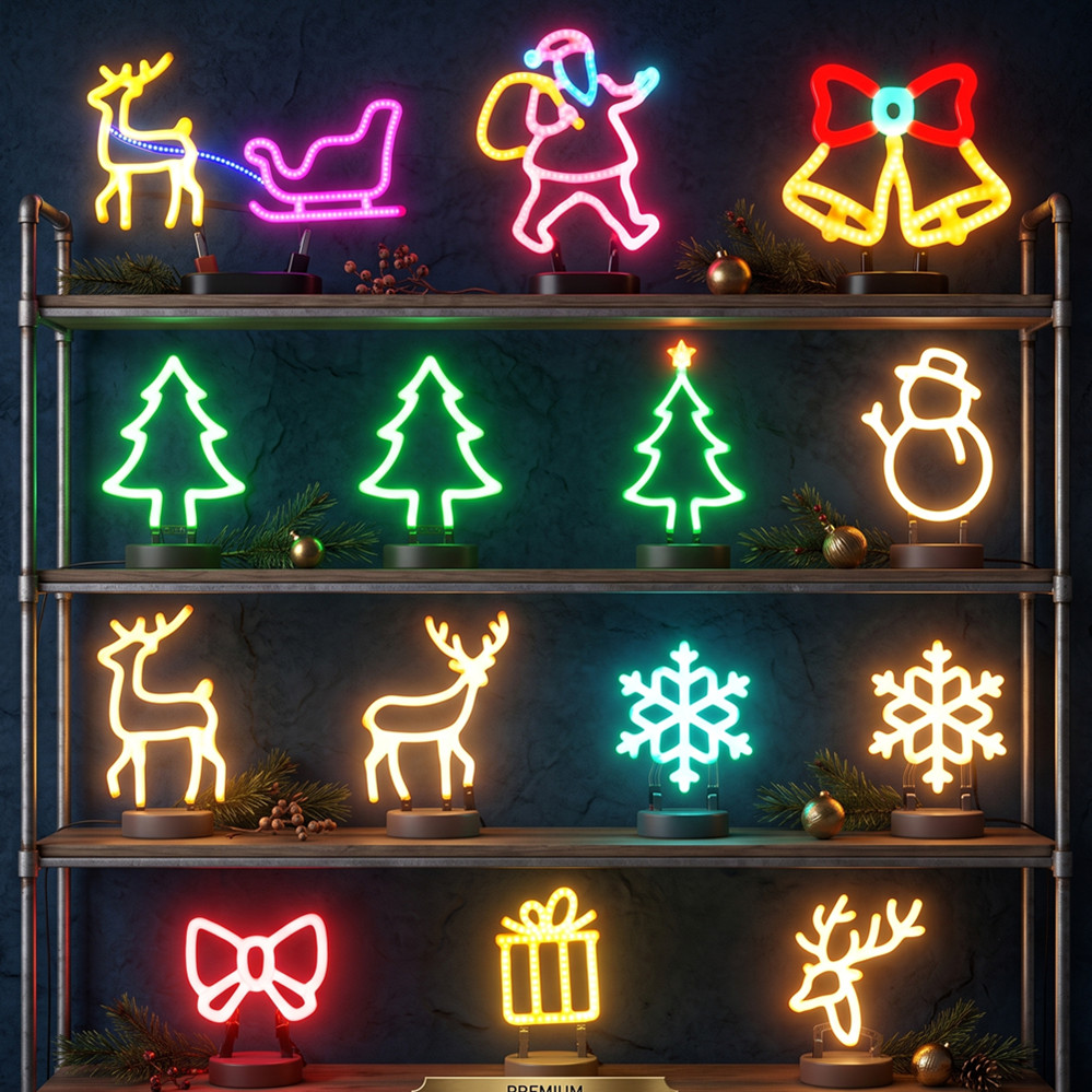 크리스마스 장식 LED 네온사인 조명 사슴 머리 LED - Lighting Decoration Ideas 리뷰 및 가격
