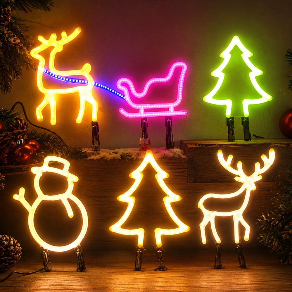 크리스마스 장식 LED 네온사인 조명 사슴 머리 LED - Lighting Decoration Ideas 리뷰 및 가격
