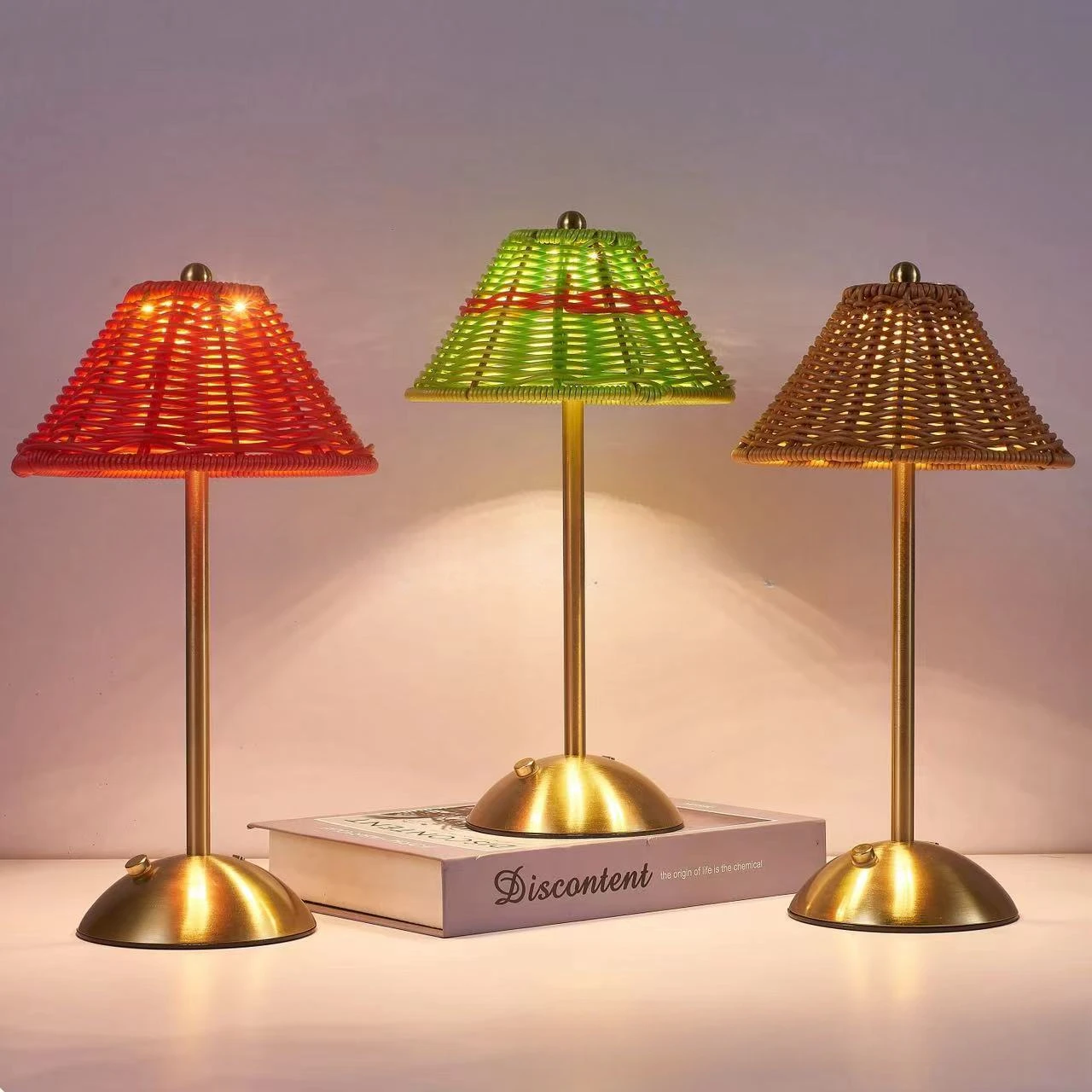 LED 등나무 충전식 책상 램프 복고풍 분위기 조명 동 - Up Lighting Decor 리뷰 및 가격