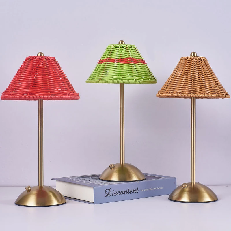 LED 등나무 충전식 책상 램프 복고풍 분위기 조명 동 - Up Lighting Decor 리뷰 및 가격