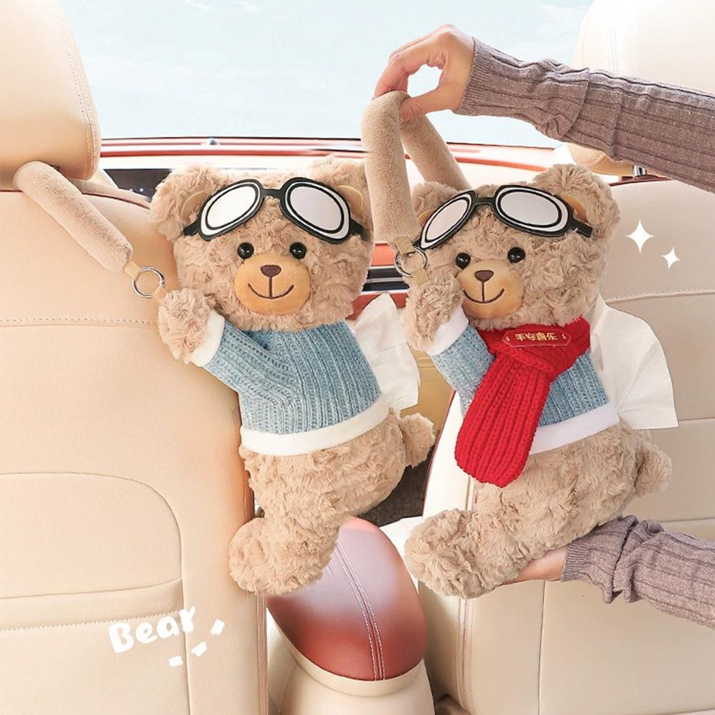 귀여운 곰 모양의 차량용 티슈 박스 홀더, 길이 조절  - Lighting Mcqueen Bedroom Decor 리뷰 및 가격