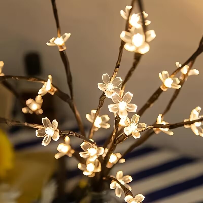 1/2PC 20LED 벚꽃 나무 가지 조명 실내외 홈  - Lighting Decoration Ideas 리뷰 및 가격