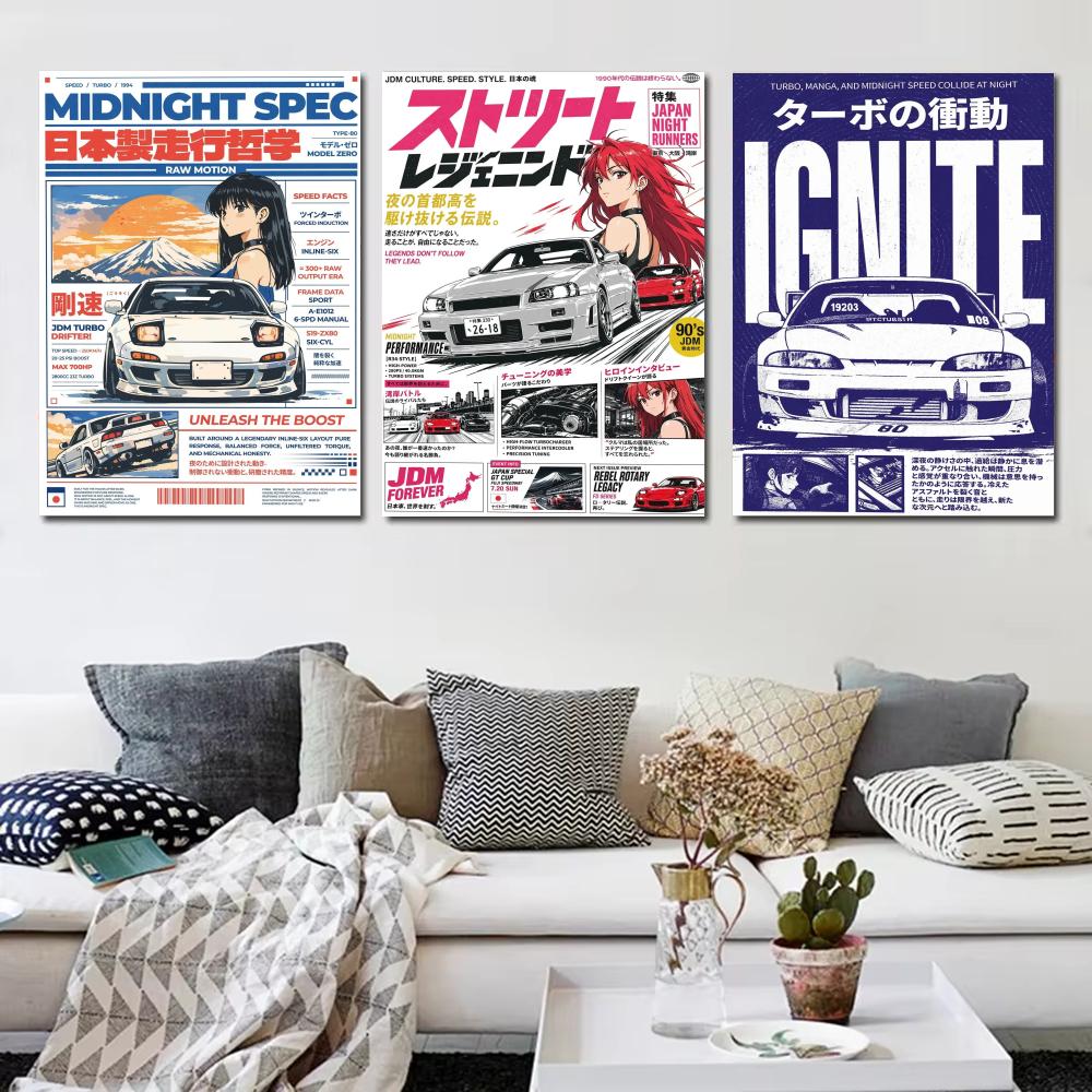 Japandi 스타일 자동차 토드 팜 포스터 미적 벽  - Lighting Mcqueen Bedroom Decor 리뷰 및 가격