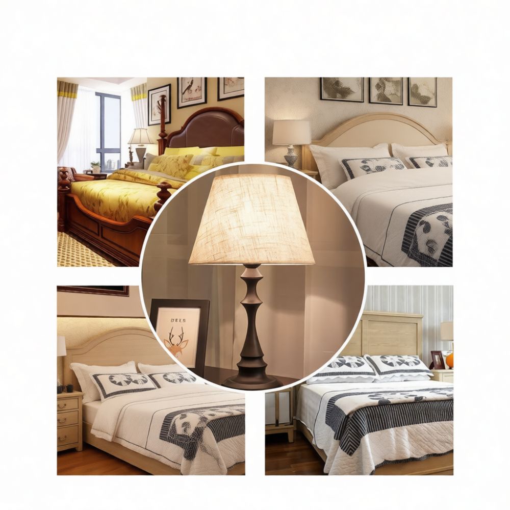 장식용 테이블 램프, 미국 레트로 스타일의 책상 조명, - Lighting Decor Bedroom 리뷰 및 가격