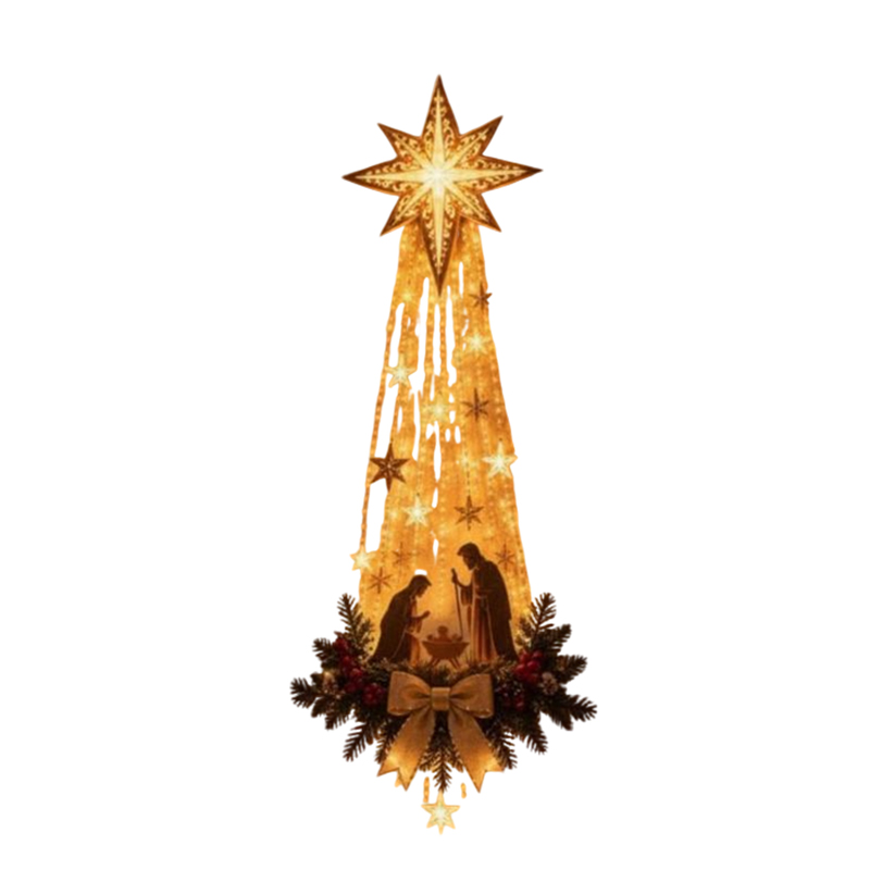 베들레헴 별 모양 LED 벽걸이 장식, 크리스마스 시즌 - Lighting Christmas Decor 리뷰 및 가격