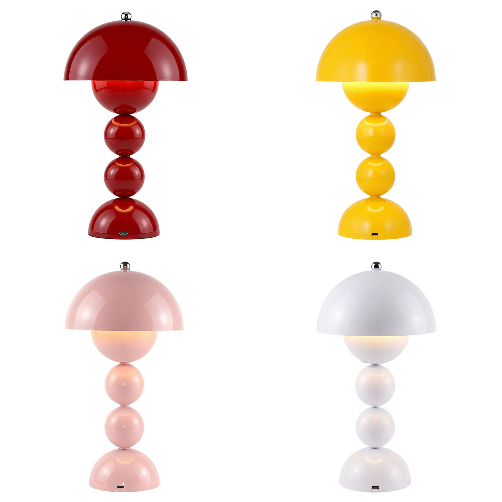 빈티지 스타일의 버섯 모양 테이블 램프, USB LED - Lighting Decor Bedroom 리뷰 및 가격